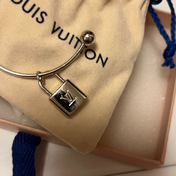 Louis Vuitton Mini Silver Charm on UNBRANDED 6” Adjustable Cuff Bracelet - Picture 4 of 5
